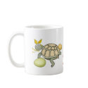 Turtle Easter Bunny with Eggs! mugs