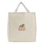 Turtle Embroidered Tote Bag embroidered bags