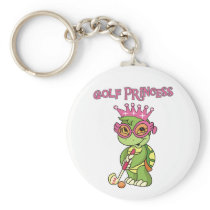 Turtle Golf Princess Key Chain
