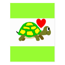 Turtle Love Postcard
