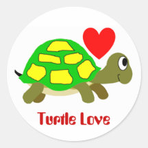 Turtle Love Sticker