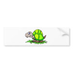 Turtle On Grass Bumper Stickers