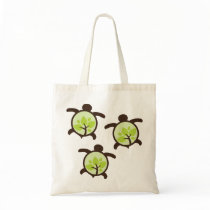 Turtle Organic Planet Reusable Canvas Bags