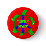 Turtle Peace Button