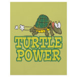 turtle power cute turtle cartoon flyers