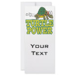 turtle power cute turtle cartoon full color rack card