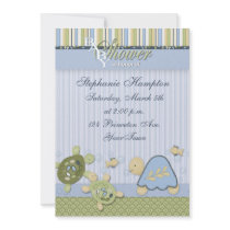 Turtle Reef and Gold Fish Baby Shower Invitation