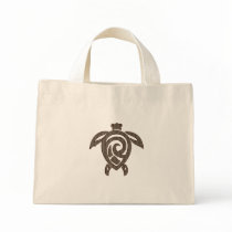 Turtle-shell-print Tote Bags