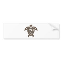 Turtle-shell-print Bumper Sticker