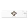 Turtle-shell-print Bumper Sticker