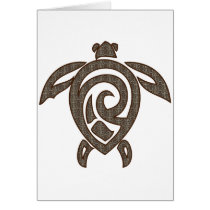 Turtle-shell-print Greeting Cards