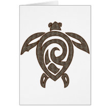 Turtle-shell-print Greeting Cards
