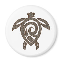 Turtle-shell-print Magnet