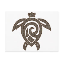 Turtle-shell-print Postcard
