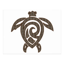 Turtle-shell-print Postcard