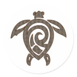 Turtle-shell-print Sticker
