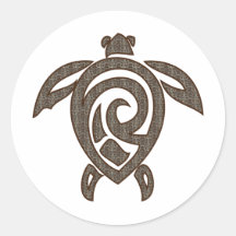Turtle-shell-print Sticker