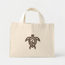 Turtle-shell-print Tote Bags