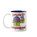 Turtle Shellebrate Independence Day! mugs
