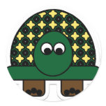 turtle round stickers