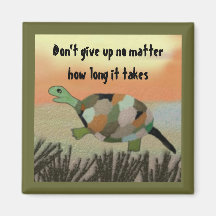 Turtle Sunshine Motivational Magnet