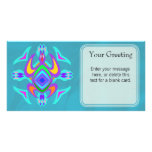 Turtle Symmetry Pattern Custom Card photo cards