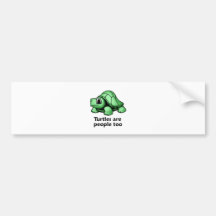 Turtles are People too Bumper Sticker