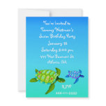 Turtles Birthday Invitation