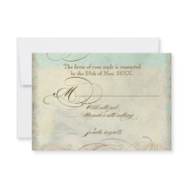 Tuscan Olive Tree n Swirl - RSVP Response Card