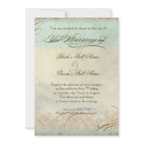 Tuscan Olive Tree n Swirl - Wedding Invitation
