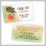 Tuscan pear cooking culinary business card