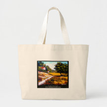 Tuscan Poppies Canvas Bags