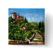 TUSCANY LANDSCAPE 3 PINBACK BUTTONS