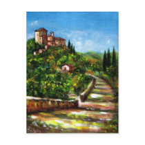 TUSCANY LANDSCAPE POST CARD