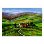 TUSCANY LANDSCAPE WITH GREEN HILLS CARDS