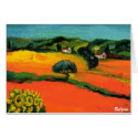 TUSCANY LANDSCAPE WITH SUNFLOWERS cards