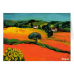 TUSCANY LANDSCAPE WITH SUNFLOWERS cards