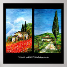TUSCANY LANDSCAPES POSTERS