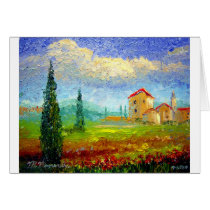 Tuscany Poppies Cards