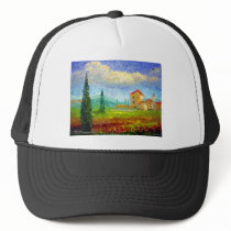 Tuscany Poppies Mesh Hat