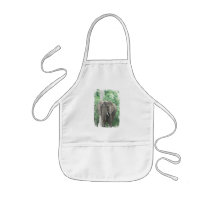 Tusked Elephant  Children's Apron