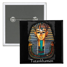 TUTANKHAMEN Egyptian Pharaoh Gift Range Pinback Buttons