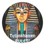 TUTANKHAMEN ROUND STICKERS