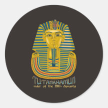 Tutankhamun mummy, the ancient King Tut of Egypt Stickers