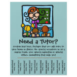 Tutor promotional tear sheet flyer