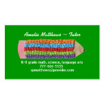 Tutoring business card
