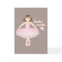 Tutu Cute (Brunette) – Greeting Card