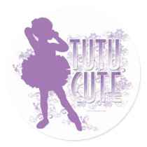 Tutu Cute (Violet) Sticker