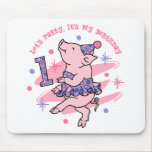 Tutu Piggy 1st Birthday mousepads