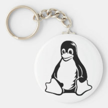 Tux Penguin - (Linux, Open Source, Copyleft, FSF) Keychain